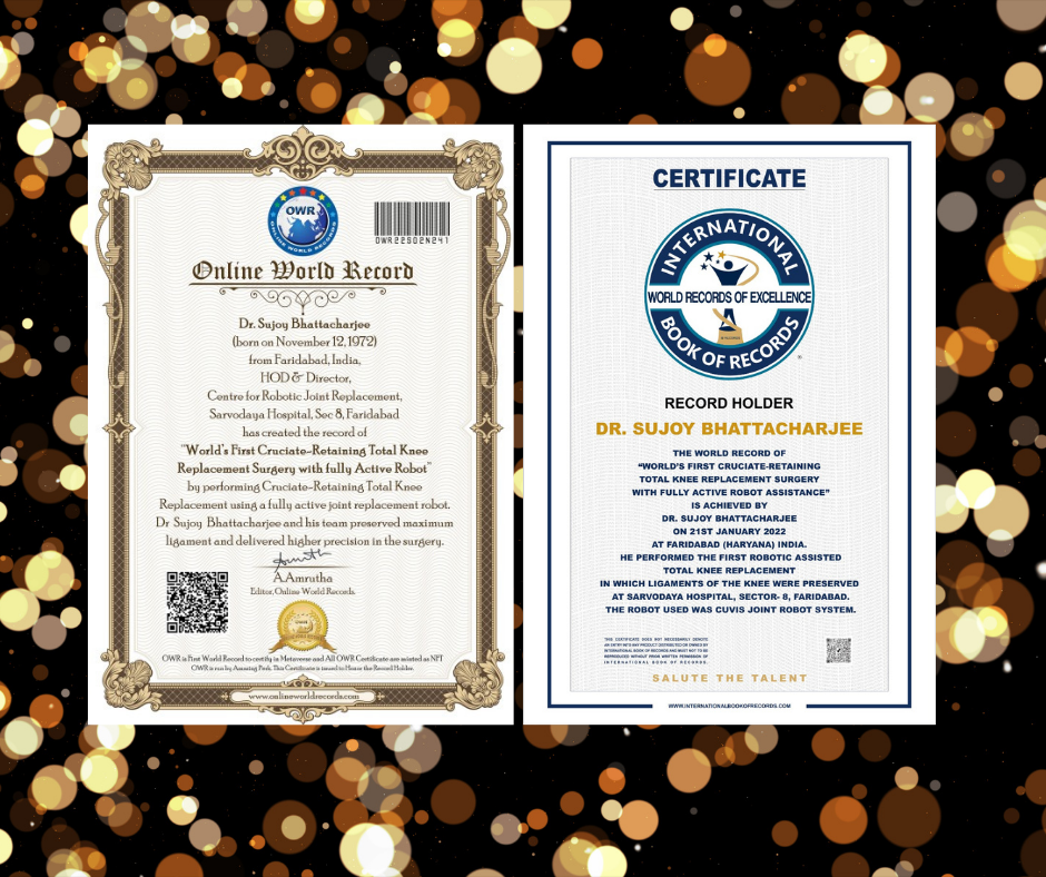 New World Record in Knee Replacement surgery by Dr. Sujoy Bhattacharjee