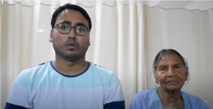 My Grandmother is able to walk again after Knee Replacement by Dr Sujoy- Shubham